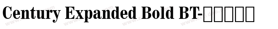 Century Expanded Bold BT字体转换